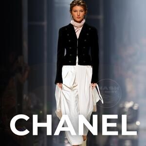 CHANEL 03C Black Cropped Bouclé Jacket (Style P20335V11746) | Military S FR 36